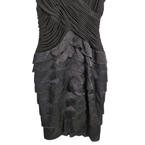 Sangria Sheath Dress Womens 4 Black Cocktail Party Sleeveless V-Neck Form Fit - Picture 4 of 12